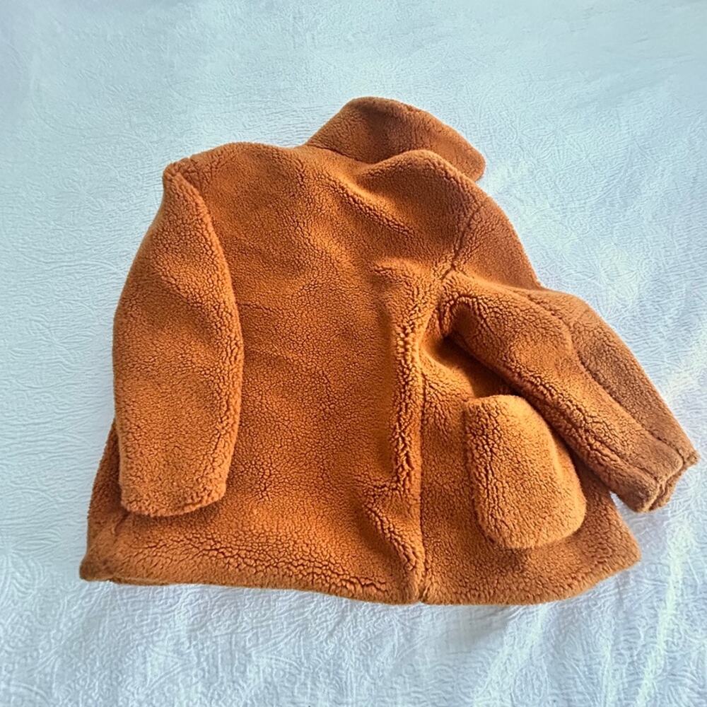 Cuddly Brown Teddy Coat, XS, Weekday - Picture 5 of 5
